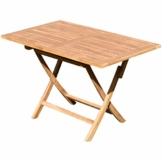 ASS ECHT Teak Holz Klapptisch Holztisch Gartentisch Tisch in verschiedenen Größen von Größe:120x70 cm - 1